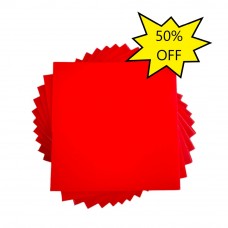 Mouthguard Blanks 4mm - Fluoro Red Square - 10 Pack - OVERSTOCK CLEARANCE