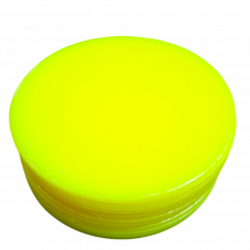 Mouthguard Blanks 4mm - Fluoro Yellow - 10 Pack - 120mm ROUND - OVERSTOCK CLEARANCE