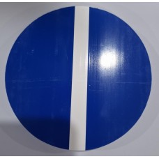 Mouthguard Blanks 4mm EASY COLOUR - Blue/White/Blue - 120mm Round - 1pc - DISCONTINUED CLEARANCE