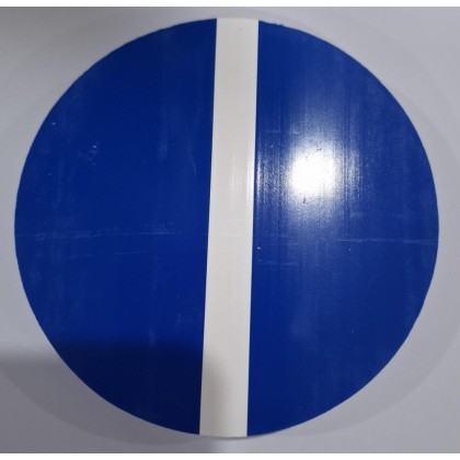 Mouthguard Blanks 4mm EASY COLOUR - Blue/White/Blue - 120mm Round - 1pc - DISCONTINUED CLEARANCE