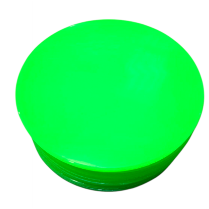 Mouthguard Blanks 4mm - Fluoro Green - 10 Pack - 120mm ROUND - OVERSTOCK CLEARANCE