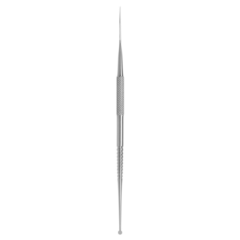 Coricama Italy LECRON 160mm - Tip Style: Curved - Handle: Round Serrated Grip -  Double Ended - Stainless Steel Wax and Modelling Instrument REF: 815220 - 1pc
