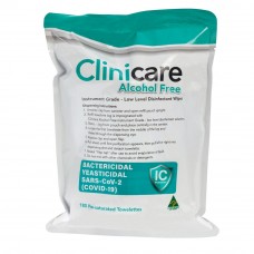 Dentalife Clinicare ALCOHOL FREE Disinfectant Towelette REFILL Pouch - 220 Pack (DL2321R)