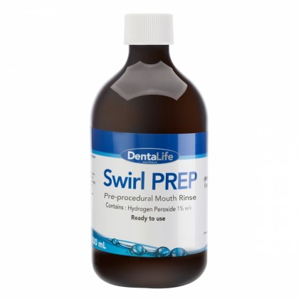 Dentalife Swirl PREP Pre-Procedural Mouthrinse - Mint Flavour - 200ml Bottle (DL0855)