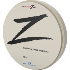 Dentaurum ceraMotion Z – Cubic Multishade – 98.3mm Zircona CAD CAM Milling Disc 14mm - 1pc - SHADE OPTIONS AVAILABLE