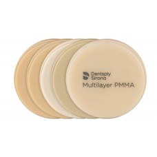 Dentsply Sirona MULTILAYER PMMA Tooth Shade Discs (13 Layers > 80Mpa) - 20mm x 98mm - 1pc - Shade Options Available