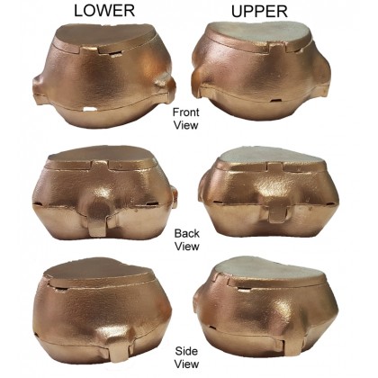 Gibling Brass Processing Flasks - Lower and Upper Available
