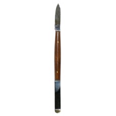 Standard Mini Fahnestock (Flat) Wax Knife 130mm - Short with Wood Handle - 1pc
