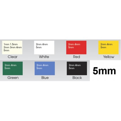 Mouthguard Blanks ** 5MM **- Single Colour - Round and Square Options Available - 1pc