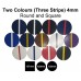 Mouthguard Blanks 4mm EASY COLOUR (TWO COLOURS / THREE STRIPES - Stripe Down Centre) - Round and Square Options - 1pc 