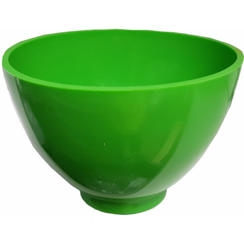 Alginate Mixing Bowl - Rubber Flexible - Bright Green - 500ml - 75mm H x  125mmØ - 1pc