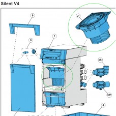 Renfert Silent V4 Filter Unit Complete (Main Filter) REPLACEMENT SET 900021513 - POS No.2 - SPECIAL ORDER