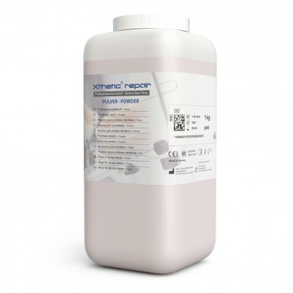 AcrylX Xthetic REPAIR Selfcure (Cold Cure) POWDER ONLY 1000g - Shade Options Available