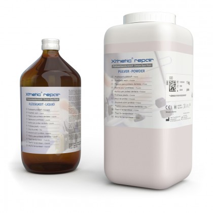 AcrylX Xthetic REPAIR Selfcure (Cold Cure) Powder & Liquid COMBO PACKS - Shade Options Available