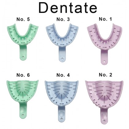 Astek Transform Dentate Disposable Impression Trays - Thermo Mouldable - 12 Pack - Size Options