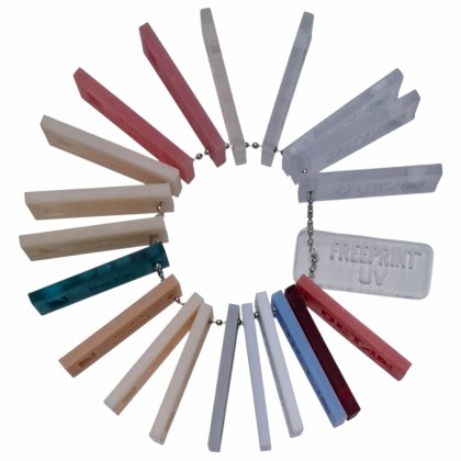 Detax Freeprint 3D Print Resin Range - Colour Swatch Chain - 20 Colour - 1pc
