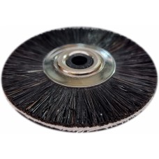 Hatho Stoddard Slimline Brush Black Horse Hair With Calico Interleave Centre - 48mm Dia - (114/160 48 NE N-MCP005) - 10 Pack