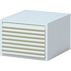 Kulzer Tooth Cabinet 8 Draw - Plain White Melamine Box / Plastic Draws - EMPTY - 1pc 65759310