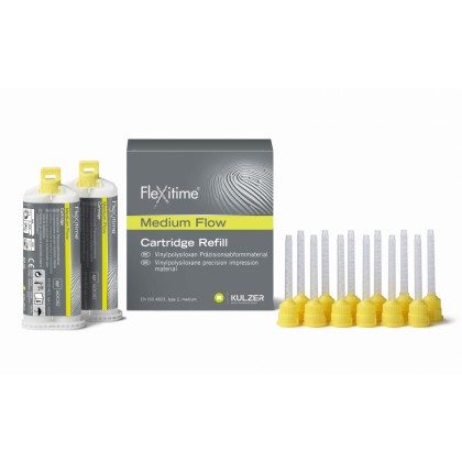 Kulzer Flexitime Medium Flow - Medium (Yellow) - 2 x 50ml 66041062 - INDENT SPECIAL ORDER ITEM