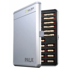 Kulzer PALA Mix & Match Acrylic Teeth Aluminium Display Case - Includes PREMIUMS - MONDIALS - IDEALIS ‐ Living Mould Range (50 Ants & 24 Post Sets) - Shade A3 - 66059201