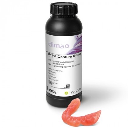 Kulzer DIMA Print Resin - Denture Base 1000g - Shade Options Available