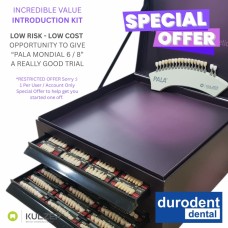 Kulzer MONDIAL 6/8 Acrylic Teeth Small Assortment Introduction Case - Style 1 (Shades A2/A3) - 66041207 - VERY SPECIAL RESTRICTED OFFER - Strictly 1 Per Customer Only Thank You