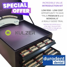 Kulzer PREMIUM 6 Anteriors / MONDIAL 8 Posteriors Acrylic Teeth Assortment Intro Case - 66058142 - Perfect selection for Implant Retained High End Dentures - VERY SPECIAL RESTRICTED OFFER - Strictly 1 Per Customer Only Thank You