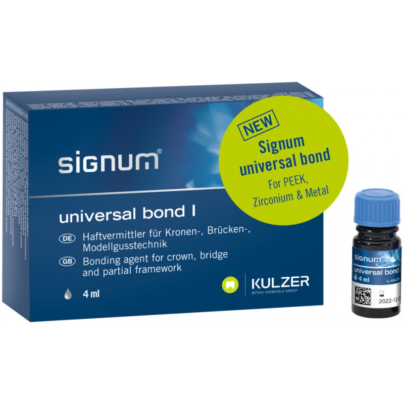 Kulzer Signum Universal Bond I (Bonding Liner Component) - 4ml - 66079926 - All In One - PEEK, Zirconium, Zirconia & Acrylic to Metals 