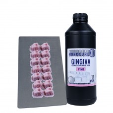 Monocure 3D GINGIVA Semi Flexible Dental Pink Resin 1L - DLP or MSLA Formula - Australian Made - INI File Supported for your printer *** OVERSTOCKED SUPER SPECIAL  WHILE STOCK LASTS***