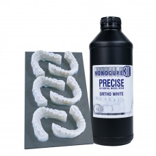 Monocure 3D PRECISE HD Dental Model Resin - MSLA Resin - For higher end 3D dental models and thermoforming - 1L - ORTHO WHITE