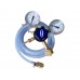 NK Optik Otoflash G171-6 - Harris 802 Nitrogen Regulator 0-400kPa (0-4 Bar) Knob Bonnet and Connecting Kit – Type 50 Bottle Connector - 2.5m Connecting Hose and Quick Connect - 1 KIT 