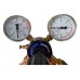 NK Optik Otoflash G171-6 - Harris 802 Nitrogen Regulator 0-400kPa (0-4 Bar) Knob Bonnet and Connecting Kit – Type 50 Bottle Connector - 2.5m Connecting Hose and Quick Connect - 1 KIT 