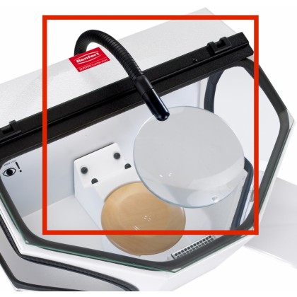 Renfert Magnifier Glass With Flexible Swan Neck Attachment to suit Dustex Master Plus (Does not include Dustex Master) - Part Code: 26260300 - SPECIAL ORDER ITEM
