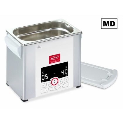 Renfert Easyclean MD (DIGITIAL) Ultrasonic Cleaner with Heating 18510000 (Base Unit Only) includes Grey Plastic Lid 18500001 - 1 Unit (Medical Device Registered ARTG: 419492)