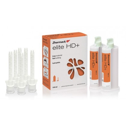 Zhermack Elite HD+ Tray Material (Heavy Body) – Fast Set – Orange – 2 x 50ml (C202032) (HYDRORISE HEAVY REPLACEMENT)